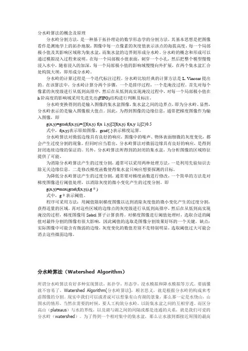 分水岭算法