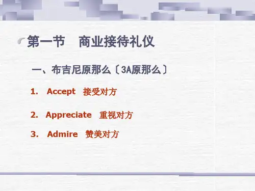 商务接待与拜访礼仪课件