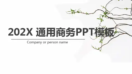 通用商务PPT模板