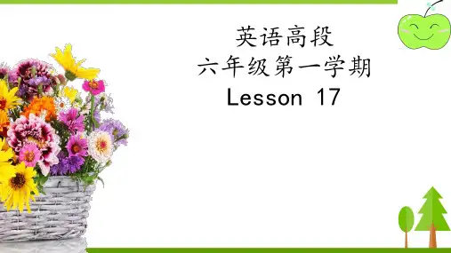 人教版精通版小学英语六年级上册 教学课件 Lesson1 7