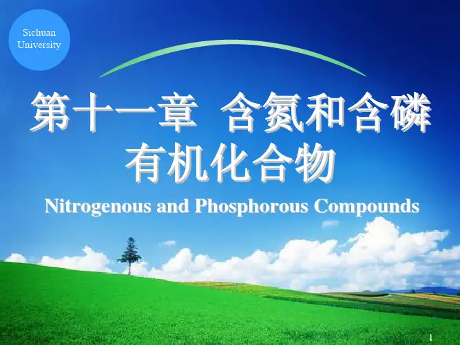 有机化学课件——Chapter 11 含氮和含磷有机化合物