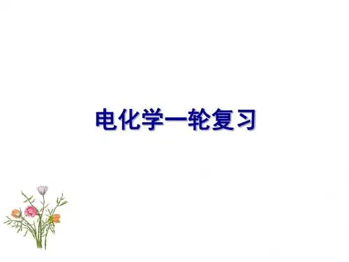 高三电化学复习专题【教学PPT课件 高中化学优质课】