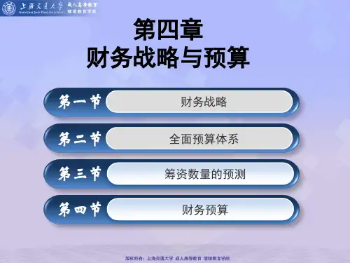 第4章   财务战略与预算2.