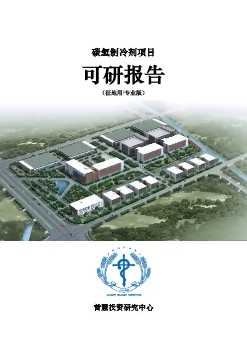 碳氢制冷剂项目可研报告征地用(专业版)