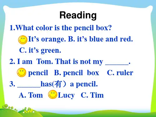 英语牛津译林苏教版三年级下册 Unit3 Is this your pencil课件3