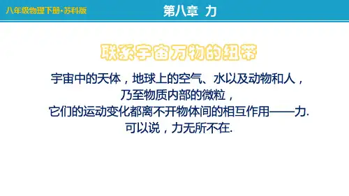 苏科版物理八年级下精品ppt课件-力和弹力