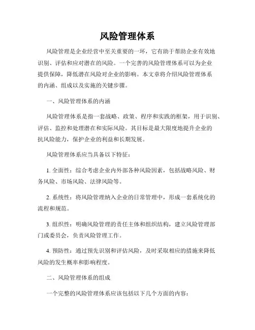 风险管理体系