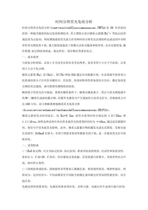 时间分辨荧光免疫分析