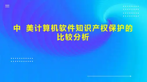 中 美计算机软件知识产权保护的比较分析