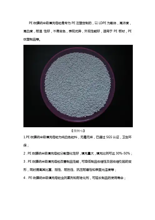 PE吹膜纳米级填充母粒是什么