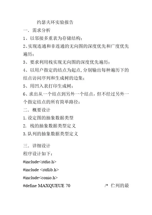 图遍历的演示(DOC)