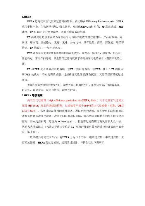 HEPA过滤原理分析