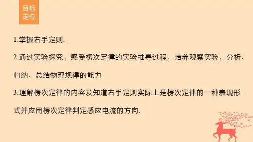 2017-2018学年高中物理第一章电磁感应4楞次定律课件教科版