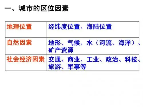 城市的空间结构1
