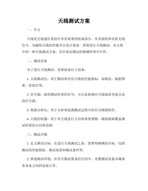 天线测试方案