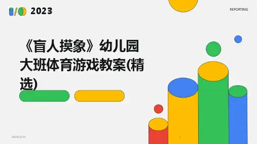 2024年度《盲人摸象》幼儿园大班体育游戏教案(精选)