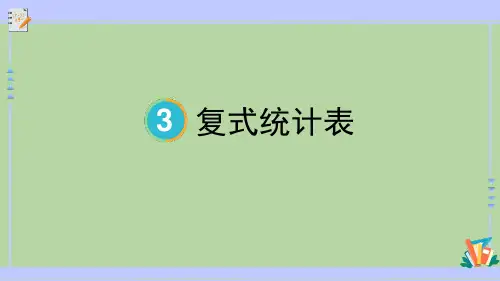 人教版三年级数学下册《复式统计表》PPT优质课件
