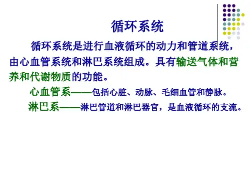 动物生理学-循环系统