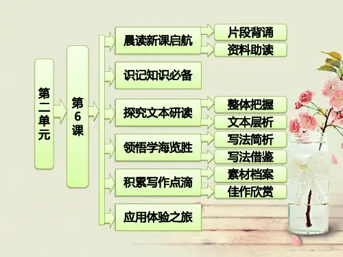 高一语文同步：第二单元-第6课-外国诗歌四首(粤教版必修2)市公开课获奖课件省名师示范课获奖课件