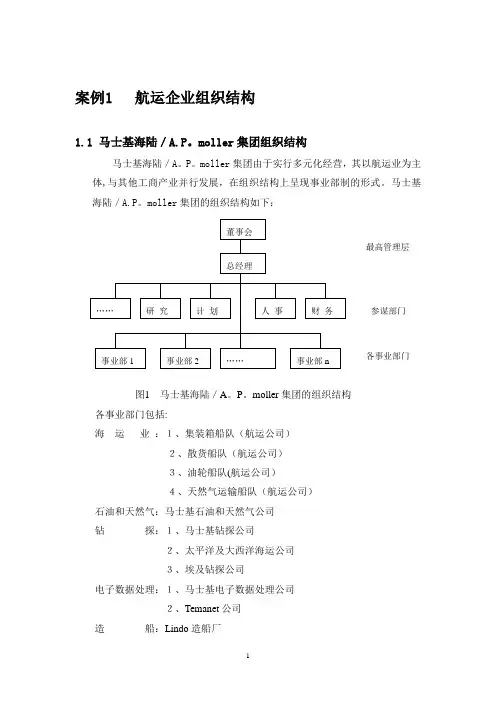 航运企业管理案例