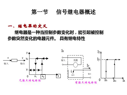 铁路信号基础第一章信号继电器
