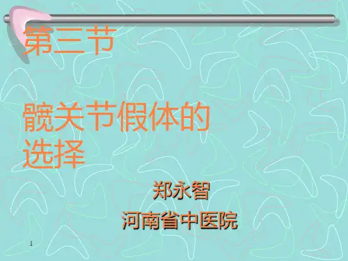 髋关节假体的选择PPT课件