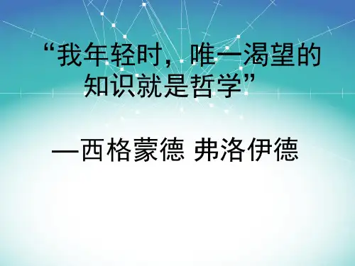 弗洛伊德精神分析学说 PPT课件