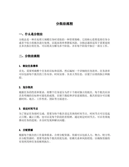 分批法流程