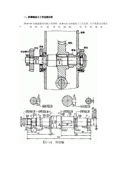 阶梯轴加工工艺过程