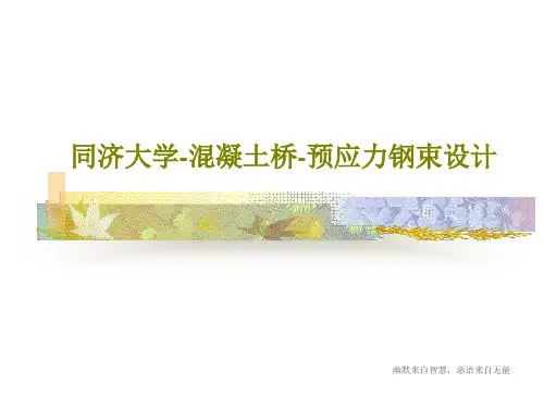 同济大学-混凝土桥-预应力钢束设计PPT52页