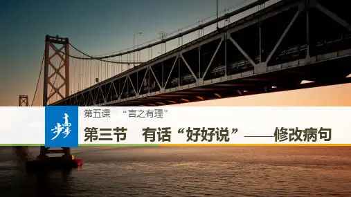 20-21版：第三节 有话“好好说”——修改病句（步步高）