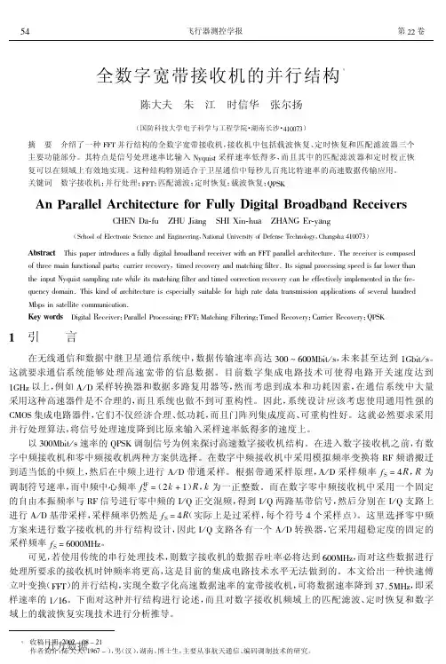 全数字宽带接收机的并行结构