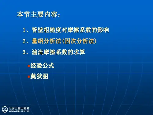 流体流动湍流阻力损失