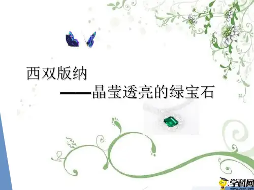 山西省运城市新东康中学晋教版八年级下册地理课件：81西双版纳—晶莹透亮的绿宝石(共34张PPT)