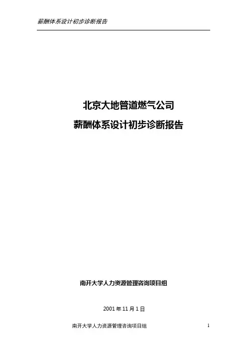 大地公司初步诊断报告(正式)