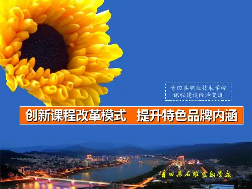 课程建设和教学资源库建设青田职校--2015.1.23经验交流(夏国军)