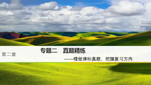 高考语文大一轮复习古诗文阅读第二章古诗鉴赏专题二真题精练课件