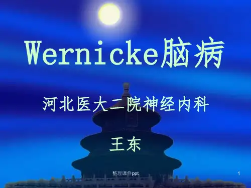 《wernicke脑病》PPT课件