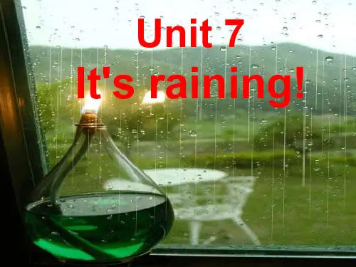 人教新目标版七年级英语下册Unit 7 It's raining Section A period one课件