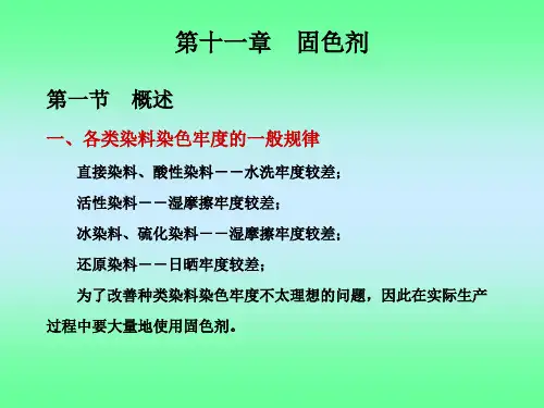 第十一章 固色剂