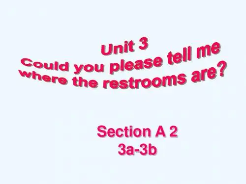 英语人教版九年级全册Unit3SectionA 3a-3b