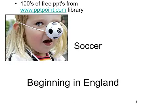 football英语足球ppt课件