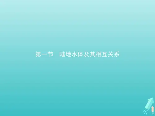 2020_2021学年新教材高中地理第四章水的运动第一节陆地水体及其相互关系课件新人教版选择性必修第一册