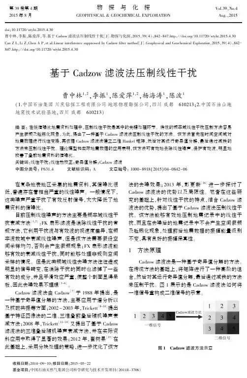 基于Cadzow滤波法压制线性干扰