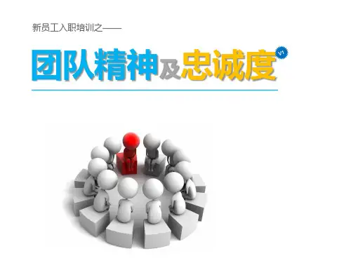 团队精神及忠诚度