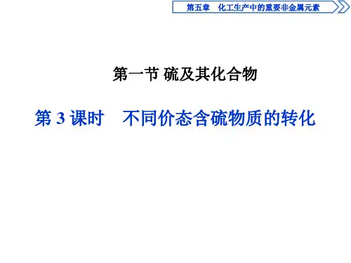 2019-2020学年新教材人教版必修第二册 第五章第一节 硫及其化合物(第3课时) 课件(26张)