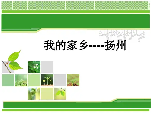 关于介绍扬州的ppt