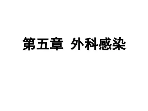 兽医外科学第五章 外科感染伤