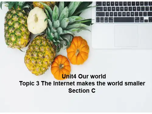 仁爱版八年级英语上 Unit 4 Our World Topic 3 The Internet makes the world smaller Section C 共22张