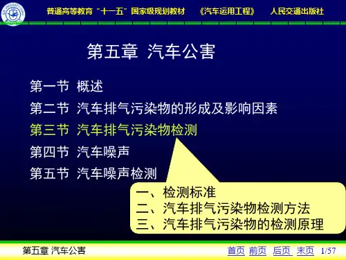 5-3汽车排气污染物检测